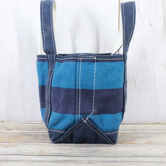 LL BEAN Boat & Tote Canvas Tote Handbag Small - Picture 3 of 9